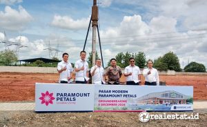 Groundbreaking Pasar Modern Paramount Petals, Kamis, 5 Desember 2024. (Foto: Realestat.id)