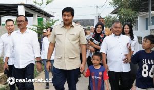 Menteri PKP, Maruarar Sirait saat mengunjungi Perumahan Subsidi Pasadena Paseh, Bandung. (Foto: Dok. Kementerian PKP) 