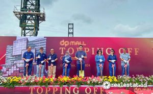 Topping Off DP Mall Expansion Semarang, Senin 16 Desember 2024. (Foto: Sinar Mas Land)