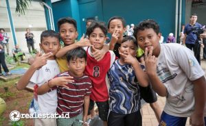 Anak-anak penghuni Rusun Rawa Buaya. (Foto: Dok. Kementerian PKP)