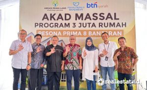 Akad Massal Perdana Perumahan Pesona Prima 8 Banjaran, Bandung, Sabtu, 18 Januari 2025. (Foto: Dok. Kreasi Prima Land)