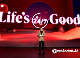 CEO LG William Cho memaparkan tema Life’s Good 24_7 with Affectionate Intelligence di perhelatan Consumer Electronics Show (CES) 2025-RealEstat.id