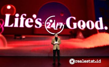 CEO LG William Cho memaparkan tema Life’s Good 24_7 with Affectionate Intelligence di perhelatan Consumer Electronics Show (CES) 2025-RealEstat.id