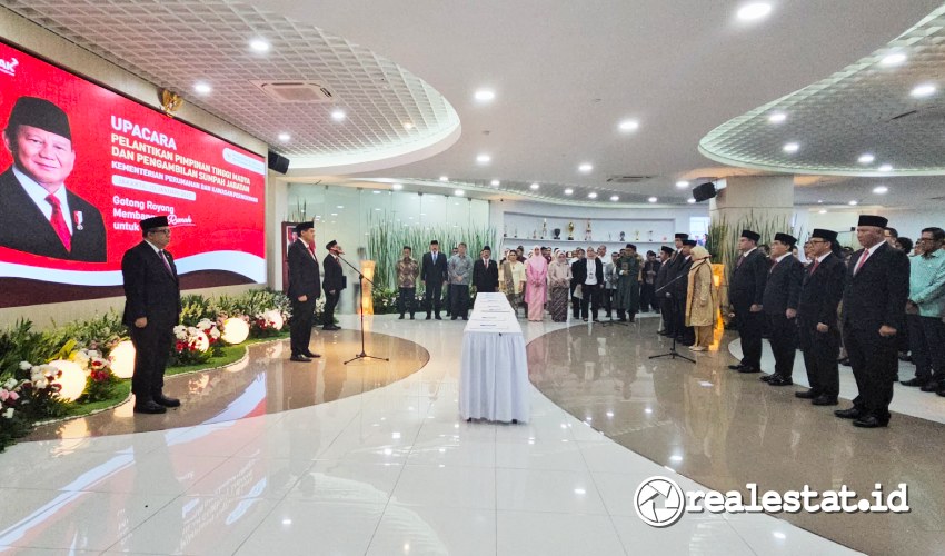 Acara Pelantikan Delapan Pejabat Tinggi Madya Kementerian PKP, Senin, 20 Januari 2025. (Foto: Dok. Kementerian PKP) 