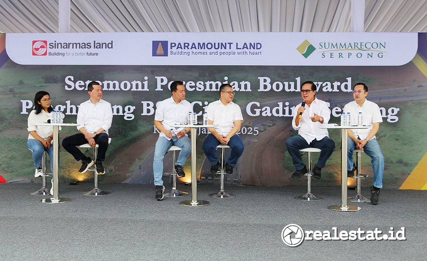 Press Conference Jalan Penghubung Boulevard BSD City - Gading Serpong Realestat.id dok