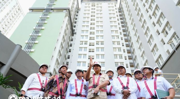 Menteri PKP, Maruarar Sirait, meninjau revitalisasi Wisma Atlet Kemayoran, Senin, 13 Januari 2024. (Foto: Dok. Kementerian PKP)