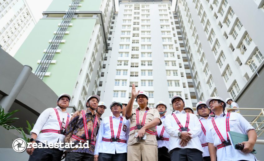 Menteri PKP, Maruarar Sirait, meninjau revitalisasi Wisma Atlet Kemayoran, Senin, 13 Januari 2024. (Foto: Dok. Kementerian PKP)