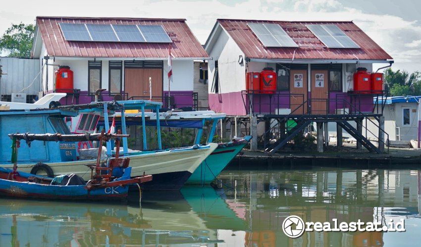 Rumah Apung di kawasan Muara Angke (Foto: Kementerian PKP)