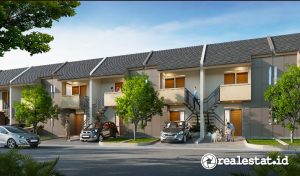 Klaster New Palm Town House di Kota Jababeka yang dapat difungsikan sebagai rumah indekos (kos-kosan) 