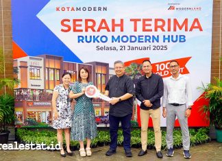 Serah Terima Ruko Modern Hub KotaModern Tangerang Modernland Realty Realestat.id dok