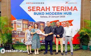 Serah Terima Ruko Modern Hub KotaModern Tangerang Modernland Realty Realestat.id dok