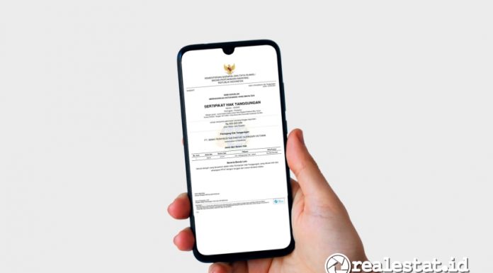 Sertifikat Hak Tanggungan Roya Tanah Pertanahan ATR_BPN Realestat.id dok