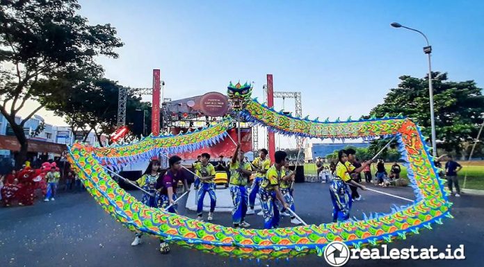 Festival Cap Go Meh menutup perayaan Imlek atau Chinese New Year 2025 di Paramount Gading Serpong. (Foto: RealEstat.id/Adhitya Putra)