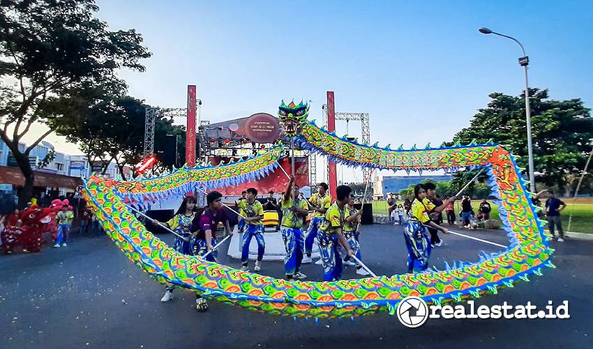 Festival Cap Go Meh menutup perayaan Imlek atau Chinese New Year 2025 di Paramount Gading Serpong. (Foto: RealEstat.id/Adhitya Putra)