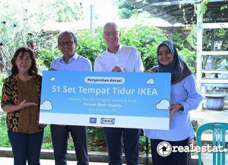 IKEA Indonesia dan Dairy Farm Indonesia (DFI) menyalurkan donasi berupa perlengkapan tidur untuk panti jompo-RealEstat.id