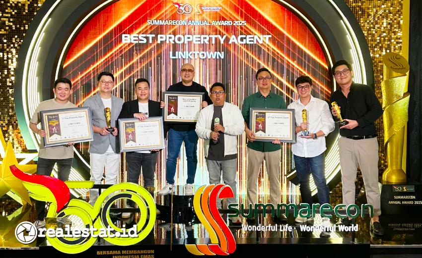 Linktown berhasil memenangi Best of The Best Top Property Agent di ajang Summarecon Summarecon Annual Awards 2025. (Foto: Istimewa)