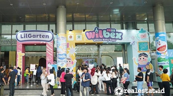 Masyarakat ramai mengunjungi pameran produk anak dan keluarga Willow Baby Expo 2025. (Sumber: Dyandra)