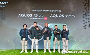 Peluncuran Smartphone Sharp Aquos R9 Pro dan Aquos Sense9 di Ballroom Thamrin Nine, Jakarta, Rabu, 12 Februari 2025. (Foto: Dok. Realestat.id)