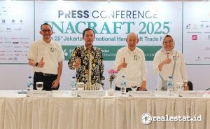 Press Conference INACRAFT 2025 di JICC, Selasa, 4 Februari 2025. (Foto: Dok. Realestat.id) 