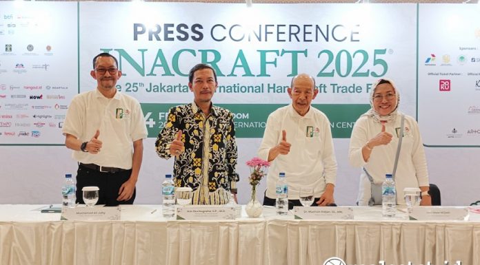 Press Conference INACRAFT 2025 di JICC, Selasa, 4 Februari 2025. (Foto: Dok. Realestat.id) 