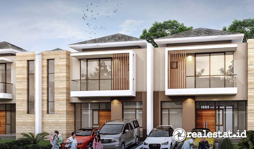 Gambar contoh rumah di klaster  Summerwood Sedayu City Kelapa Gading. (Sumber: Sedayu City)