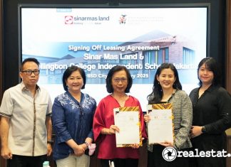 Signing Leasing Agreement SML Wellington College Independent School Jakarta WCIJ BSD City realestat.id dok