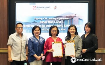 Signing Leasing Agreement SML Wellington College Independent School Jakarta WCIJ BSD City realestat.id dok