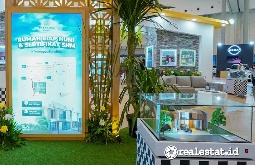 Terranea Homes menawarkan rumah terjangkau mulai dari Rp600 juta di ajang BCA Expoversary 2025, di ICE BSD. (Sumber: BCA)