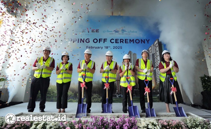 Topping Off Topping off Apartemen Elevee, Alam Sutera, Selasa, 18 Februari 2025. (Foto: Istimewa) 