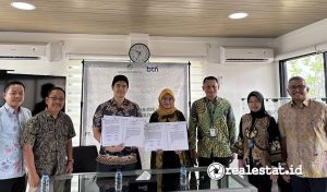 Penandatanganan MoU antara PT Wahana Realty Cipta (WRC) dengan BTN (Bank Tabungan Negara) terkait fasilitas pembiayaan KPR untuk Perumahan Paradiso @Sentul. (Sumber: Wahana Realty Cipta)