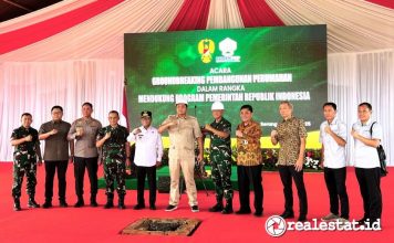 Groundbreaking Rumah Prajurit TNI AD Kementerian PKP BP Tapera Realestat.id dok