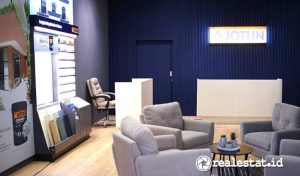 Jotun Flagship Store Garuda Makmur hadir dengan konsep modern dan inspiratif, memberikan pengalaman terbaik dalam memilih warna dan solusi cat berkualitas untuk hunian maupun proyek besar. (Sumber: Istimewa)