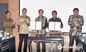 Badan Pengelola Tabungan Perumahan Rakyat (BP Tapera) dan PT Bank Central Asia Tbk (BCA) menandatangani Nota Kesepahaman (MoU) untuk memperluas akses pembiayaan perumahan bagi Masyarakat Berpenghasilan Rendah (MBR) di Kantor Direktorat Jenderal Kekayaan Negara Kementerian Keuangan, pada Jumat, 23 Mei 2025. (Foto: Dok. BP Tapera) 