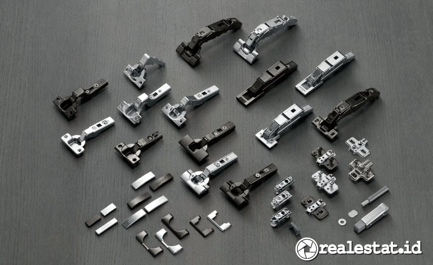 Berbagai jenis sistem engsel Blum realestat.id dok