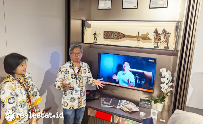 Media tour booth Blum Indonesia di ajang ARCH:ID 2025, ICE BSD City, Kamis, 7 Mei 2025.(Foto: Istimewa)