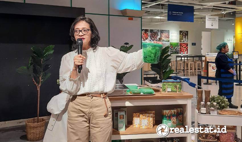 Communication & PR Manager IKEA Indonesia, Ririn Basuki menjelaskan menawarkan solusi produk penyimpanan makanan PRUTA-RealEstat.id-Adhitya Putra