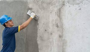 Ilustrasi jasa tukang borongan tenaga plester aci per meter. Sumber: Teknik Sipil)