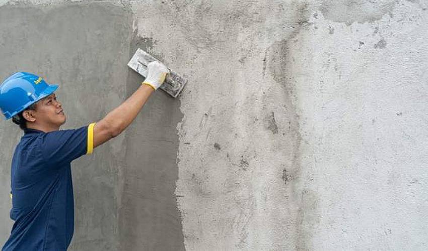 Ilustrasi jasa tukang borongan tenaga plester aci per meter. Sumber: Teknik Sipil)