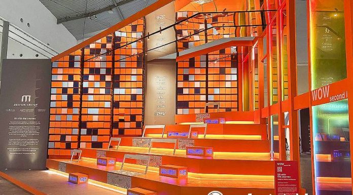 Instalasi IKONS Furniture di pameran arsitektur ARCH:D 2025 di ICE BSD, Tangerang. (Sumber: Istimewa)