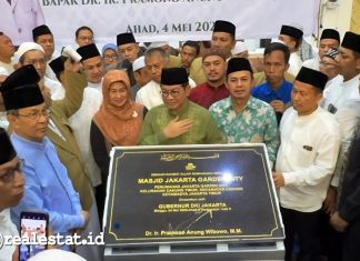 Peresmian Masjid Jakarta Garden City Gubernur Pramono Anung realestat.id dok