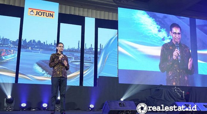 President Director PT Jotun Indonesia, Arun Kumar dalam acara  peluncuran perdana produk cat Hardtop XP II untuk pasar Asia Tenggara & Pasifik pada Jumat (25/4/2025) lalu di Hotel Mulia Jakarta. (Sumber: Jotun Indonesia) 