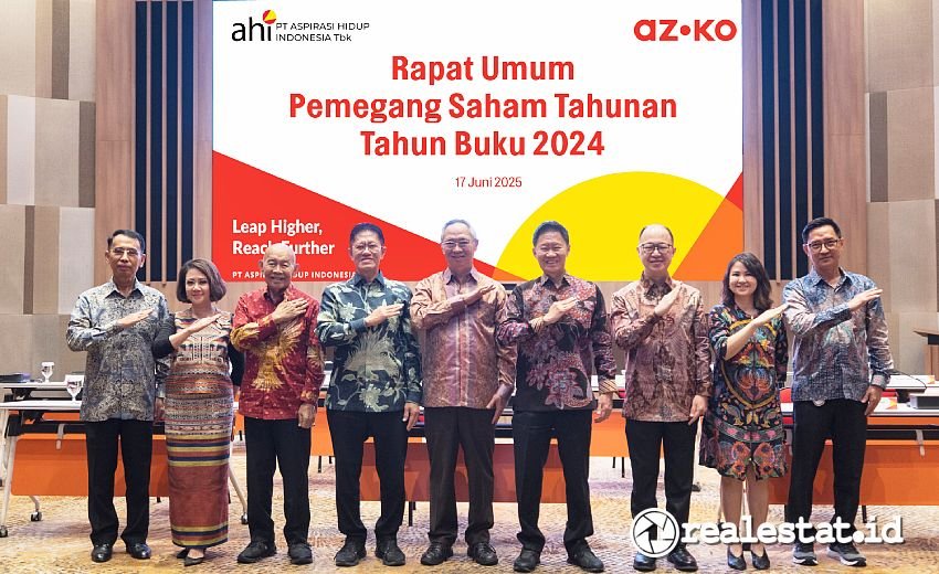 Jajaran Direksi dan Komisaris PT Aspirasi Hidup Indonesia Tbk ACES dalam RUPST Tahun Buku 2024 realestat.id dok