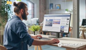 Profesional menggunakan ASUS ExpertCenter AiO P440VA di meja kerja modern dengan fitur AI aktif. (Sumber: ASUS Indonesia)