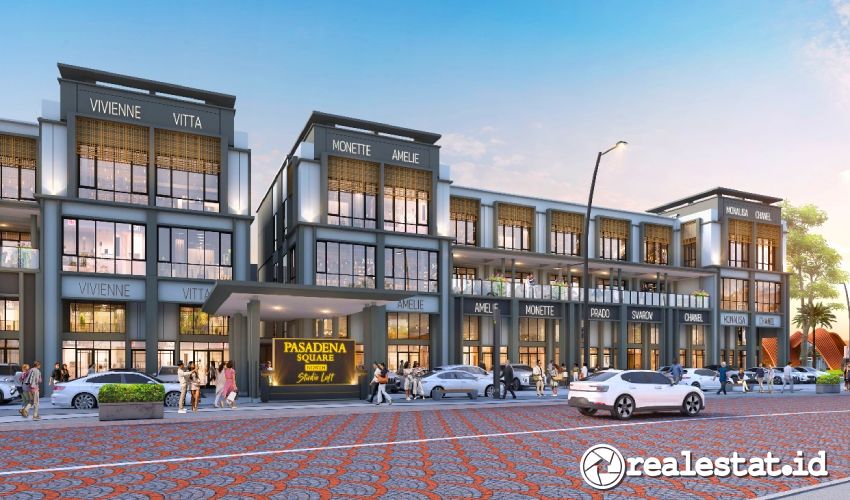 Kawasan bisnis Pasadena Square North Studio Loft di Kota Gading Serpong (Foto: Dok. Paramount Land) 