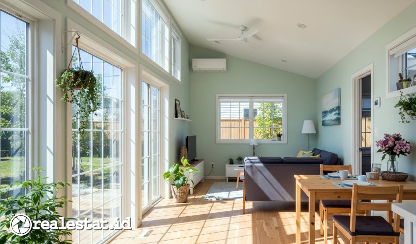 Rumah Ramah Lingkungan Jendela Pencahayaan Ventilasi Alami realestat.id dok