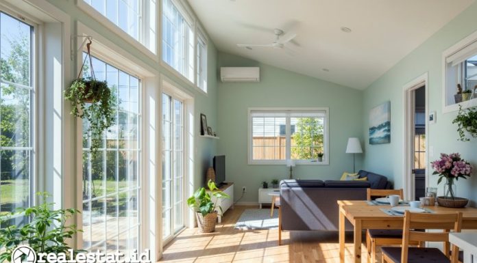 Rumah dengan pencahayaan dan ventilasi udara yang baik. (Foto: Realestat.id)
