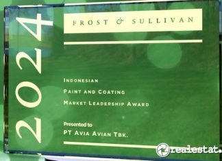 avian brands penghargaan market leader 2024 frost sullivan realestat.id dok