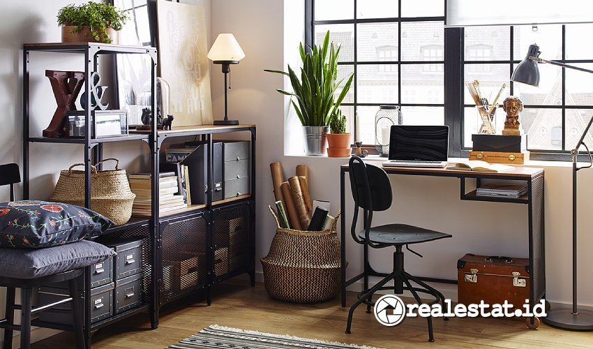 Desain ruang kerja di rumah minimalis yang ergonomis-RealEstat.id