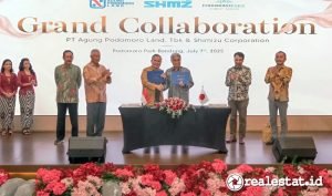 Kerjasama MoU Agung Podomoro Land Shimizu Corporation Park Bandung Realestat.id dok