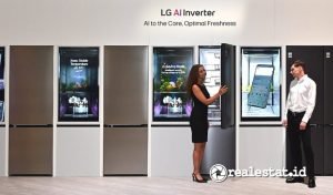Kulkas AI Inverter menjadi salah satu produk yang diusung LG Electronics dalam tema LG Appliances Orchestra pada ajang IFA 2025-RealEstat.id